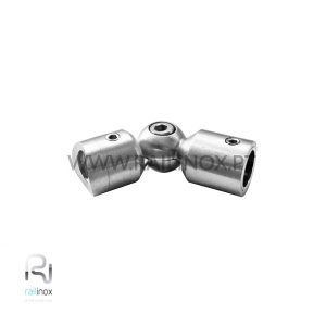 Conector de ligação p/ varão Ø 12mm em tubo Ø 50.8mm - aisi 316